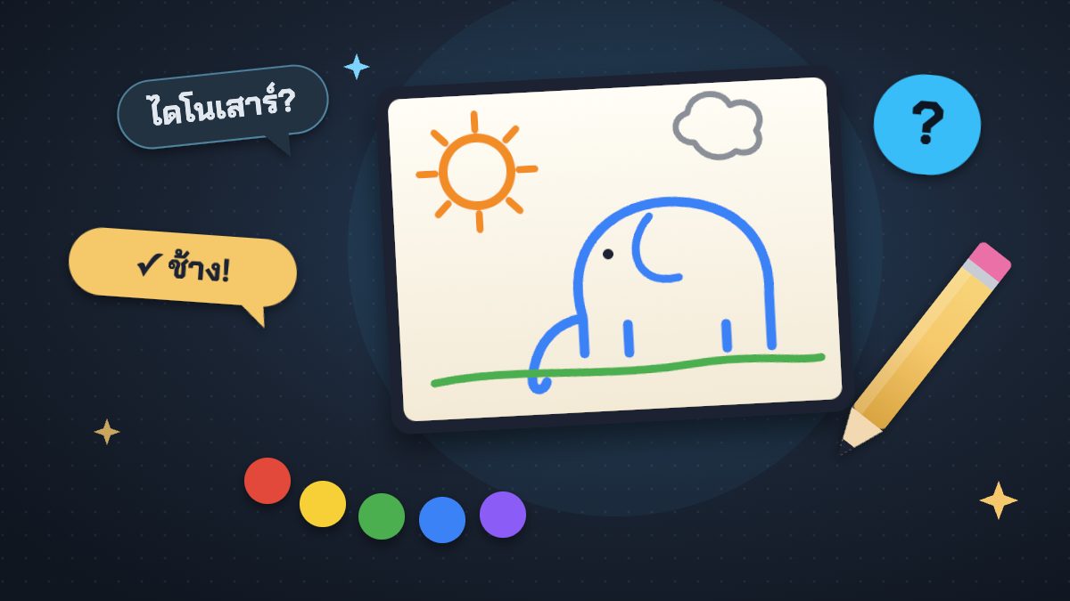 ภาพปกเกมวาดแล้วทาย วาดรูปให้เพื่อนทายคำ